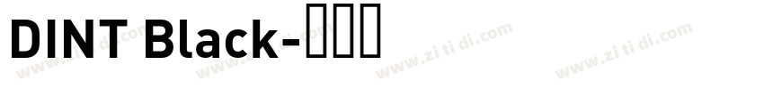 DINT Black字体转换
